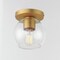 Maxim Lighting Knox 1-Light Flush Mount, Natural Aged Brass 21630CLNAB - alternate 3